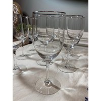 8 Fostoria Kristall Weingläser 8 Fostoria Kristall Weingläser von TheThriftCurator