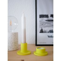 Kerzenhalter | Kerzenständer Teelichthalter Zitronengelb von TheTinyStudioDE