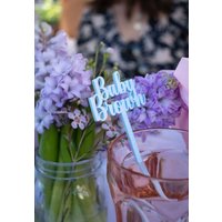 Personalisierte Acryl Stir Stick Benutzerdefinierte Getränke Marker, Party Favor von TheTinyUmbrellaShop
