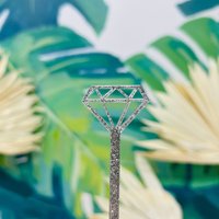 Diamant Acryl Rührstab Hochzeit Drink Marker, Brautparty Dekor von TheTinyUmbrellaShop