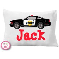 Polizeiauto Kissenbezug Personalisierte Kinderbettwäsche Polizeiauto Kissenbezug Personalisierte Kinderbettwäsche von TheTrendyButterfly