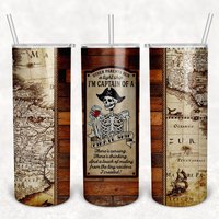 Kapitän Eines Piratenschiffs Becher, Kaffeebecher, Geschenk Für Sie, Mama Geschenk, 20 Unzen Skinny Tumbler, Weinbecher, Papa, Kinder, Eltern von TheTrendyImagination