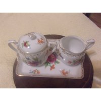 3 Pc Noritake Hp Sahne, Zucker & Tablett von TheUniqueWebsite