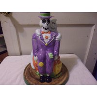 Skurrile Skelett Und Ghost Keramik Cookie Jar 13" Groß von TheUniqueWebsite