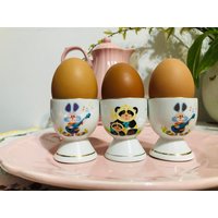 3Er Set Kinder Eierbecher - Osterei Dekor von TheVINTAGEShopBG