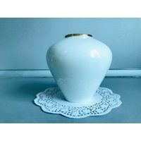 Weiße Vintage Eschenbach Bavaria Vase Mit Gold von TheVINTAGEShopBG