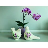 Vintage Rosa Ljung 2Er Set Vogel - Rosa Ljung Keramik Vase Und Figur von TheVINTAGEShopBG