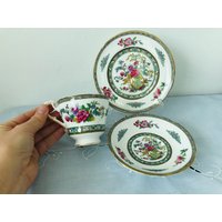 Vintage Set Paragon Tree Of Kashmir Kaffee/Teetasse Und Untertasse Mit Dessertteller - Trio Porzellan von TheVINTAGEShopBG