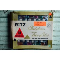 Ritz Weihnachtslichter, Vintage Weihnachten, Weihnachtsbox, 15 Lichter Im Freien Set von TheVettelFarm