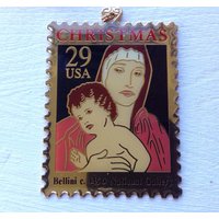 Hallmark Stamp Ornament 1992 Winco International Mutter Und Kind Stempel von TheVillageCorner