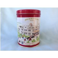 Hershey Schokoladendose #4 in Hometown Serie Canister Es Chocolate Tin Kiss 1990 Cocoa von TheVillageCorner