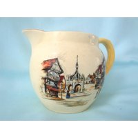 Lancaster & Sons Ltd. Creamer Kleine Transferware Hanley England Kleiner Krug Cremefarbener Lancaster & Sons Ltd. Creamer Kleine Transferware Hanley England Kleiner Krug Cremefarbener von TheVillageCorner