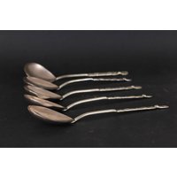 Vintage Geprägte Silberplatte Eierlöffel Set Von Fünf Frühstück Vintage Geprägte Silberplatte Eierlöffel Set Von Fünf Frühstück von TheVintageAmerica