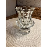 Vintage Homco Klarglas Tulip Votiv Cup Kerzenhalter von TheVintageNarwhal