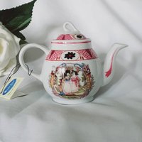 Vintage Miniatur Teekanne, Fragonard Teekanne Porzellan Kunst, Kunst von TheVintageRRobbin