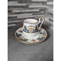 Priory Dale Royal Sandy Kaffeetasse Und Untertasse. Wohnkultur. Blumentasse Untertasse von TheVintageTeaShoppe