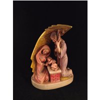Krippe Maria, Joseph Und Jesus Krippenfigur 7-1/4 "Hoch von TheVintageVibeandROA