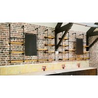 Wandmontierte Vitrine Mit Kreidetafeln - Komplett Individualisierbar Und Verstellbar Wandmontierte Vitrine Mit Kreidetafeln - Komplett Individualisierbar Und Verstellbar von TheWesEmporium