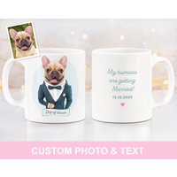 Meine Menschen Heiraten Hund Personalisiert Haustier Verlobung Geschenk Becher Der Ehre Hochzeit Dusche Mama Heiratet von TheWhimsyMaker