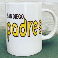 15 Unzen San Diego Padres Baseball Retro Throwback Becher von TheWholeSignYards