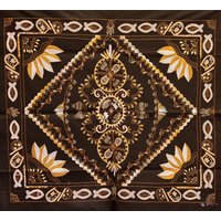 Nakshi Kantha Bestickte Tischdecke Bangladeshi Nadelkunst von TheWidowsFriend