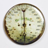 Meter Steampunk Gauge Kühlschrankmagnet Vintage Style 5, 5 cm Rund von TheWildRobot