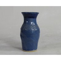 Studiokeramik, Keramikvase, Vintage - Mediterrane Blaue Vase Mid Century Modern Style Keramik von TheWillieS