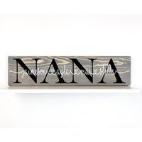 Nana Schild, Personalisiertes Schild Für Nana, Muttertagsgeschenk Geschenk von TheWoodShackGiftCo