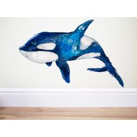 Orca Wal Aufkleber, Wandtattoo Wal, Walfisch, Walfisch , Wandtattoo, Kinderzimmer Dekor, Jungen Schlafzimmer Meer Orca Wal Aufkleber, Wandtattoo Wal, Walfisch, Walfisch , Wandtattoo, Kinderzimmer Dekor, Jungen Schlafzimmer Meer von TheWoodlandHaven