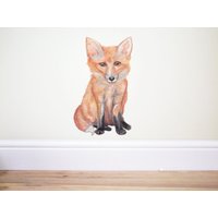 Wandtattoo Fuchs, Wald-Kinderzimmer, Fuchs Aufkleber, Fuchs Aufkleber, Tierwelt Dekor Wandtattoo Fuchs, Wald-Kinderzimmer, Fuchs Aufkleber, Fuchs Aufkleber, Tierwelt Dekor von TheWoodlandHaven