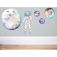 Wandtattoo Mond, Sterne, Mond Aufkleber, Galaxie Vollmond, Sterne Wandtattoo Mond, Sterne, Mond Aufkleber, Galaxie Vollmond, Sterne von TheWoodlandHaven