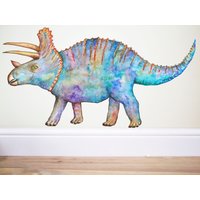 Wandtattoo Triceratops, Dinosaurier Wandaufkleber, Wandtattoo, Triceratops Aufkleber, Dekor, Kinderzimmer, Kunst Wandtattoo Triceratops, Dinosaurier Wandaufkleber, Wandtattoo, Triceratops Aufkleber, Dekor, Kinderzimmer, Kunst von TheWoodlandHaven