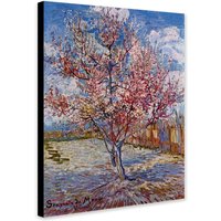 Blühender Pfirsichbaum Von Vincent Van Gogh | 1888 - Eingewickelte Gerahmte Leinwand Gerollte Foto/Posterdruck von TheWorldArtPrintCo