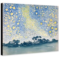 Landschaft Mit Sternen Von Henri-Edmond Cross | 1905 - 1908 Gewickelte Gerahmte Leinwand Fotodruck/Poster von TheWorldArtPrintCo