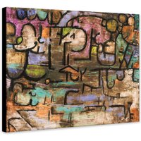 Nach Der Sintflut Von Paul Klee | 1936 - Abstrakte Kunst Eingewickelte Gerahmte Leinwand Foto/Poster-Druck von TheWorldArtPrintCo