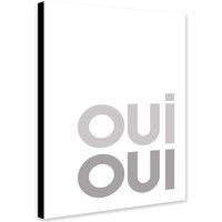 Oui - Badezimmer Kunst Gewickelte Gerahmte Leinwand Gerollte Foto/Poster Druck von TheWorldArtPrintCo