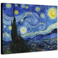 sternennacht Von Vincent Van Gogh | 1889 - Gewickelte Gerahmte Leinwand Rolle Foto/Posterdruck von TheWorldArtPrintCo