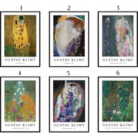 Gustav Klimt Ausstellungsposter Sets, Druck, Blumenkunst, Jugendstil Moderne Kunst, Floral Poster, Geschenk, A1/A2 A3 A4 von TheWorldGallery