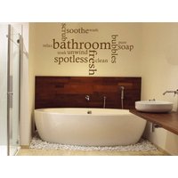 Badezimmer Wand Zitat Wort Wolke, Kunst Sticker, Aufkleber, Moderne Transfer, Tattoo Badezimmer Wand Zitat Wort Wolke, Kunst Sticker, Aufkleber, Moderne Transfer, Tattoo von TheWorldOfWallArt