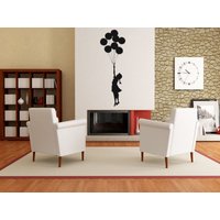 Banksey Wall Art Sticker "Floating Balloons Girl", Vinyl Aufkleber, Modern Transfer Banksey Wall Art Sticker "Floating Balloons Girl", Vinyl Aufkleber, Modern Transfer von TheWorldOfWallArt