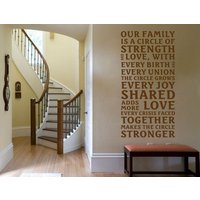 Familie Wand Zitat Aufkleber Moderne Vinyl Aufkleber Kunsttransfer Familie Wand Zitat Aufkleber Moderne Vinyl Aufkleber Kunsttransfer von TheWorldOfWallArt