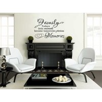 Familienwand Zitat "Today Es Little Moments Become..." Wandbild Sticker, Vinyl Aufkleber, Transfer Familienwand Zitat "Today Es Little Moments Become..." Wandbild Sticker, Vinyl Aufkleber, Transfer von TheWorldOfWallArt
