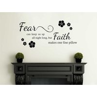 Fear & Faith Wandkunst Aufkleber, Inspirierende Zitate, Vinyl Modern Transfer Fear & Faith Wandkunst Aufkleber, Inspirierende Zitate, Vinyl Modern Transfer von TheWorldOfWallArt