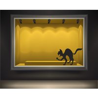 Halloween Katze, Vinyl Aufkleber, Modern Transfer, Pvc Halloween Katze, Vinyl Aufkleber, Modern Transfer, Pvc von TheWorldOfWallArt