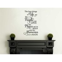 Homely Wall Quote "The Best Things in Life..." Wandbild Aufkleber, Moderne Vinyl Transfer, Aufkleber Homely Wall Quote "The Best Things in Life..." Wandbild Aufkleber, Moderne Vinyl Transfer, Aufkleber von TheWorldOfWallArt