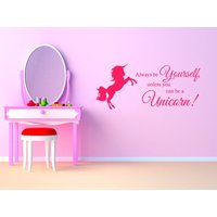 Kinder Einhorn Wand Kunst Sticker, Vinyl Aufkleber, Moderne Transfer, Pvc Kinder Einhorn Wand Kunst Sticker, Vinyl Aufkleber, Moderne Transfer, Pvc von TheWorldOfWallArt