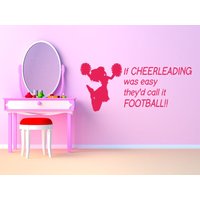 Kinder'if I Where A Cheerleader...' Wandbild Zitat, Aufkleber, Modern Transfer von TheWorldOfWallArt