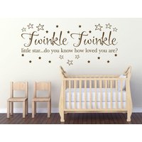 Kinderzimmer Oder "Twinkle Twinkle.." Wandtatz, Vinyl Decal Kinderzimmer Oder "Twinkle Twinkle.." Wandtatz, Vinyl Decal von TheWorldOfWallArt