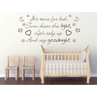 Kinderzimmer Wandtattoo Es Ist Zeit Für Das Bett Vinyl Sticker Kinderzimmer Wandtattoo Es Ist Zeit Für Das Bett Vinyl Sticker von TheWorldOfWallArt