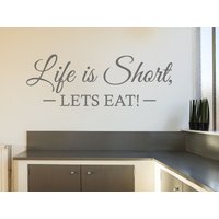 Küchen Wandtattoa "Let Es Eat" Wanddeko, Vinyl Aufkleber, Moderner Transfer Küchen Wandtattoa "Let Es Eat" Wanddeko, Vinyl Aufkleber, Moderner Transfer von TheWorldOfWallArt